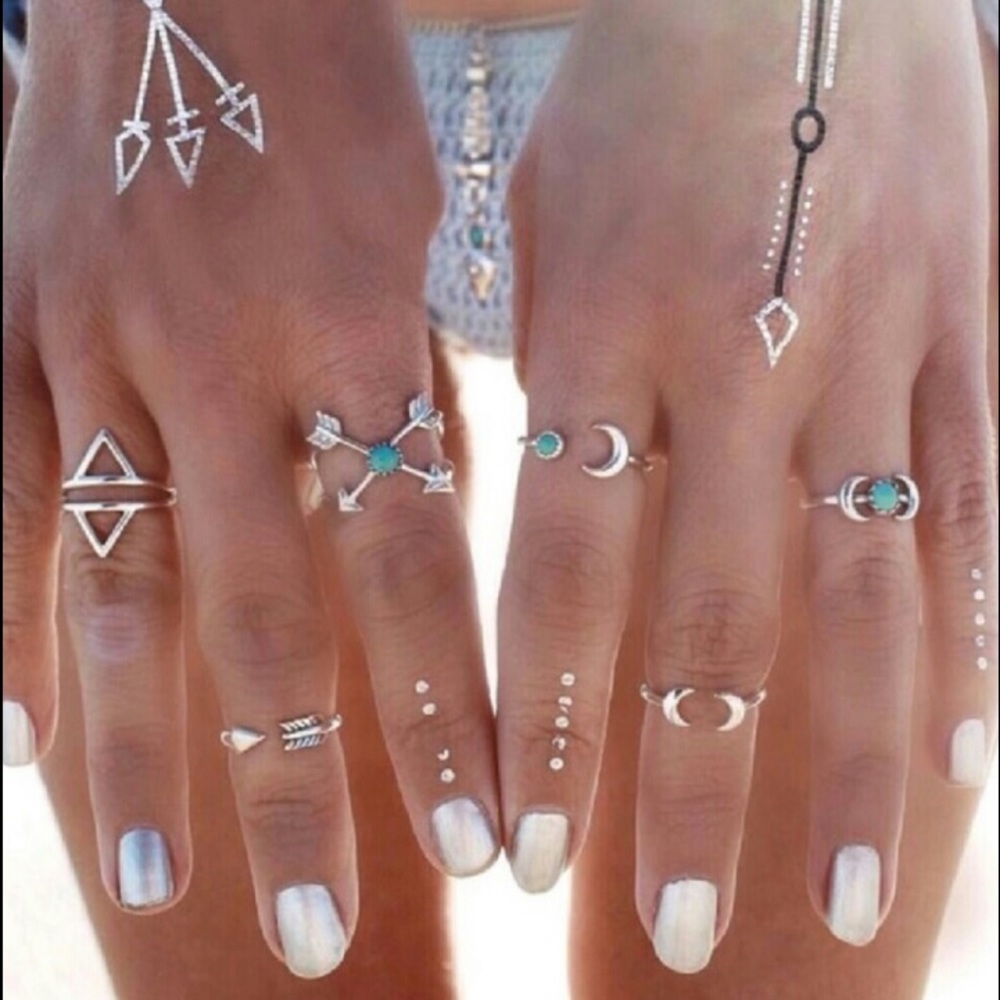 Boho Midi Ring Set 💍
