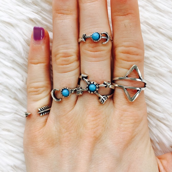 Boho Midi Ring Set 💍 - Picture 3 of 5