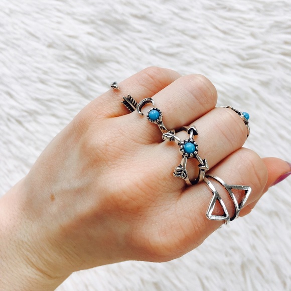 Boho Midi Ring Set 💍 - Picture 2 of 5