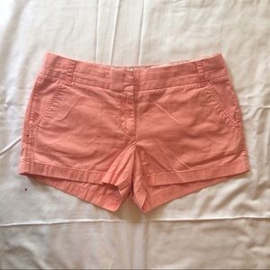 MOVING SALE J Crew 3" chino shorts - salmon