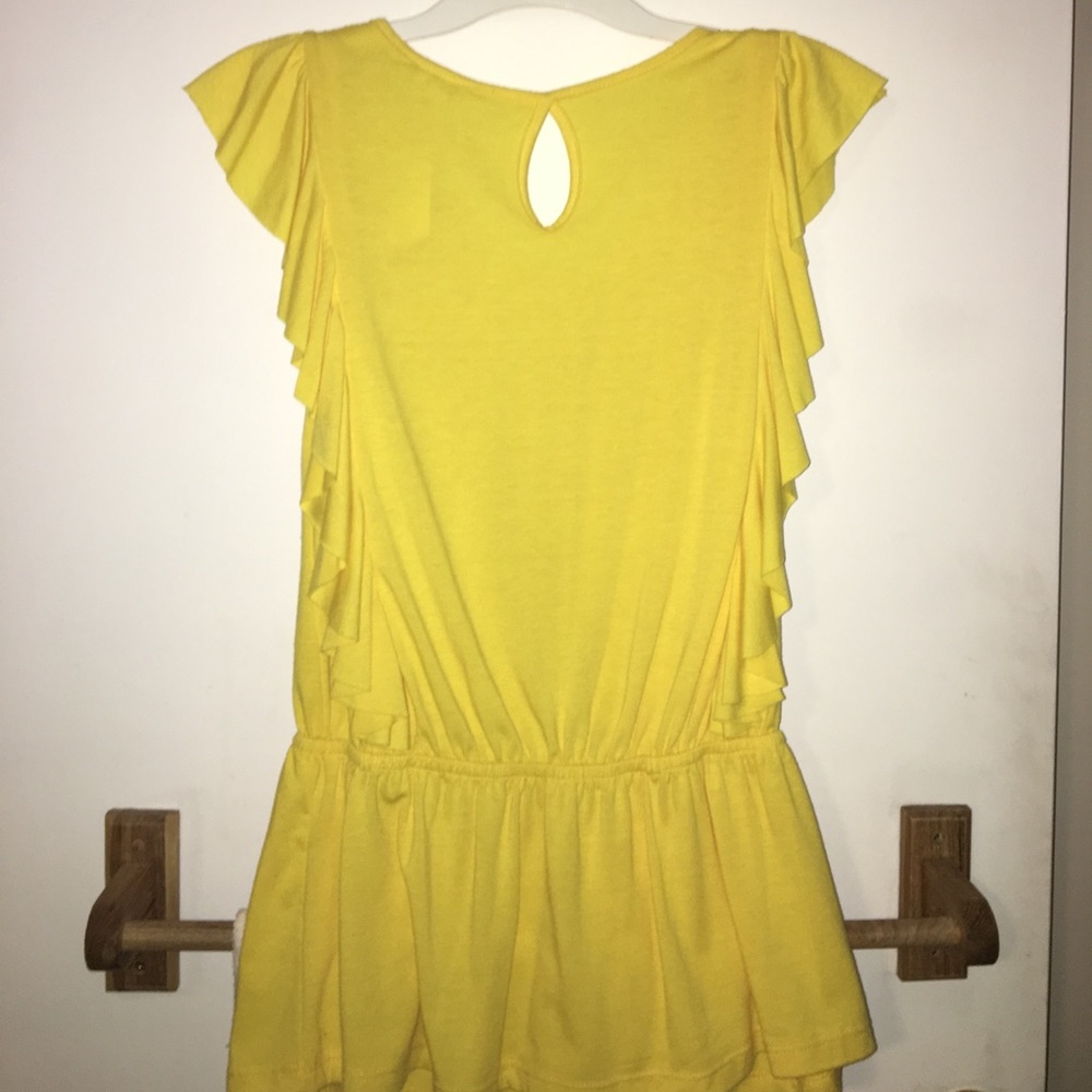 Yellow Ruffled Top - Picture 2 of 3