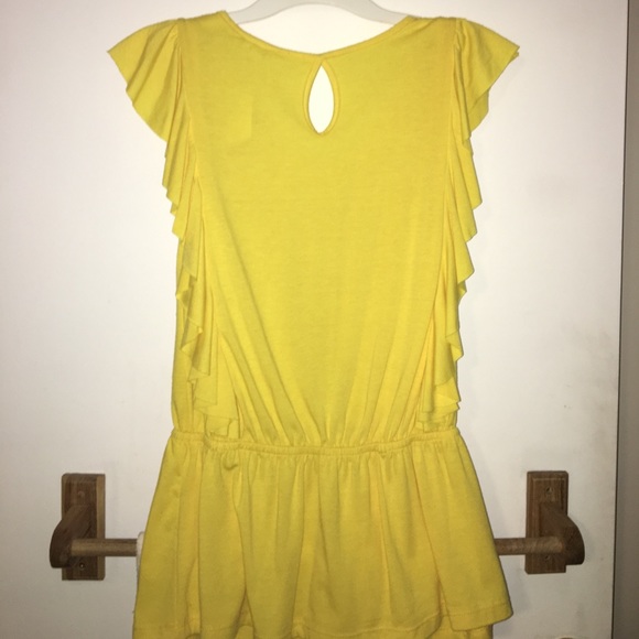 Yellow Ruffled Top - Picture 2 of 3