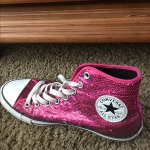 Pink Sparkly Converse