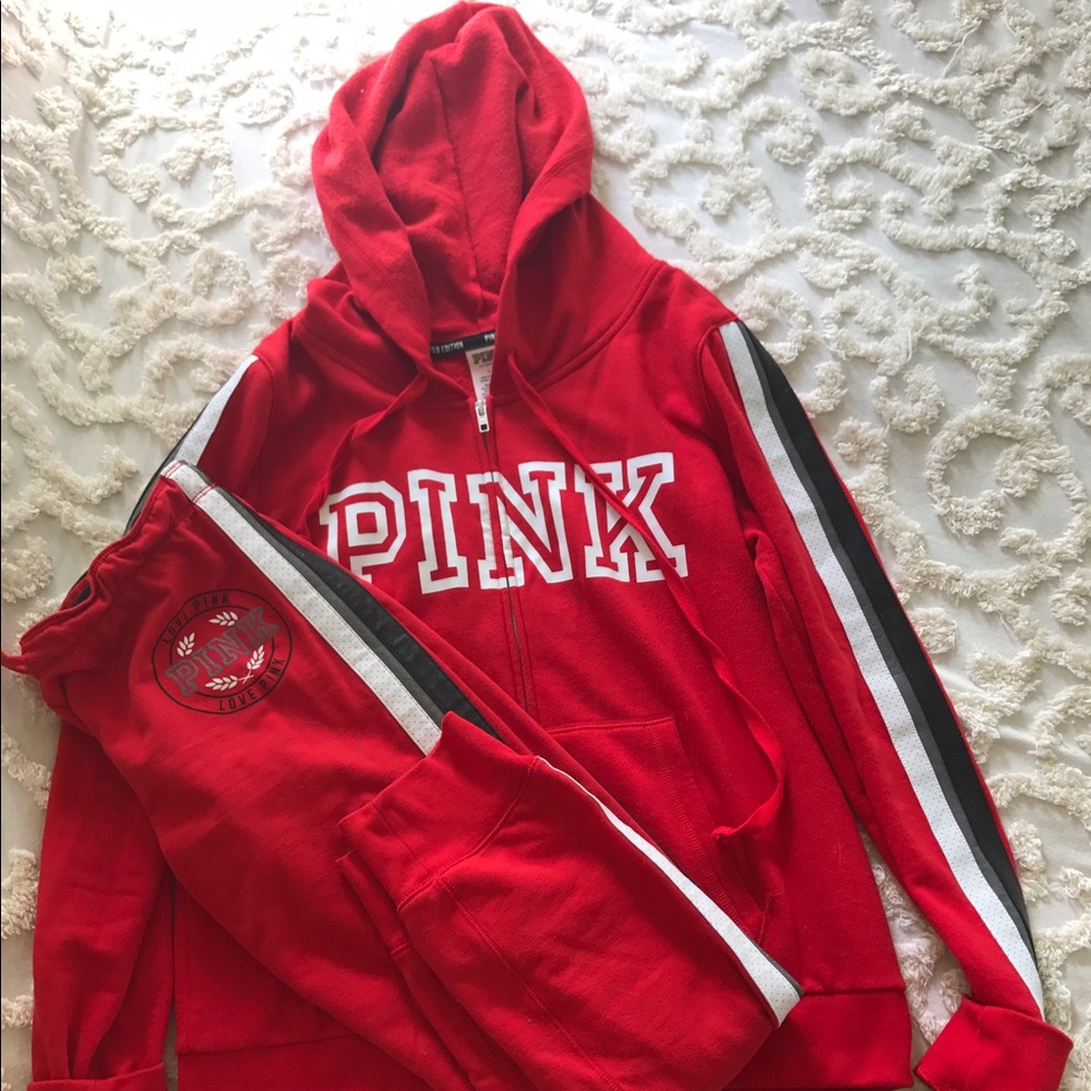 🌹For Trade🌹PINK Limited Edition Red Faux Leather