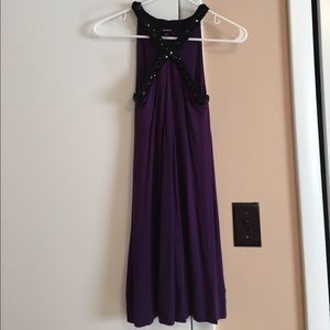 Front X Purple Express Dress