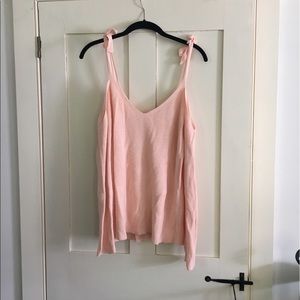 Loft cold shoulder tie strap sweater size s