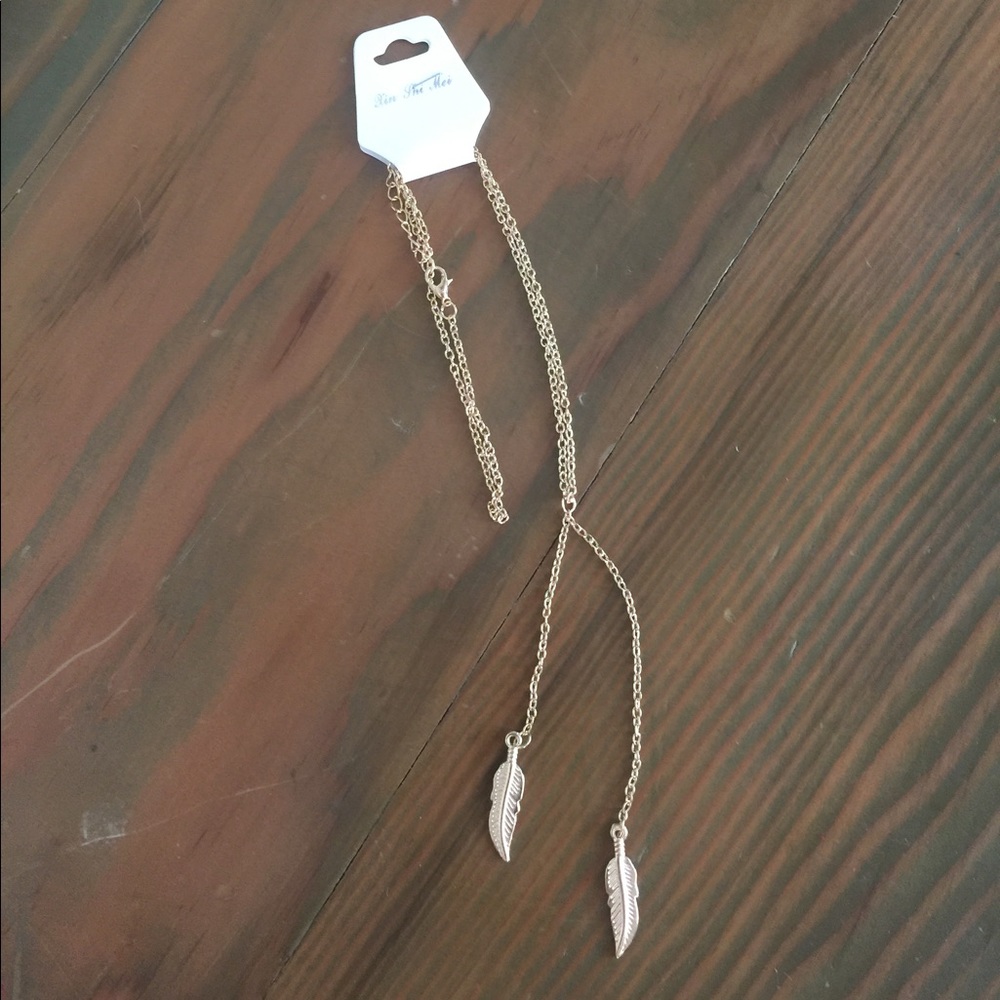 Boho Feather Necklace - Picture 2 of 3