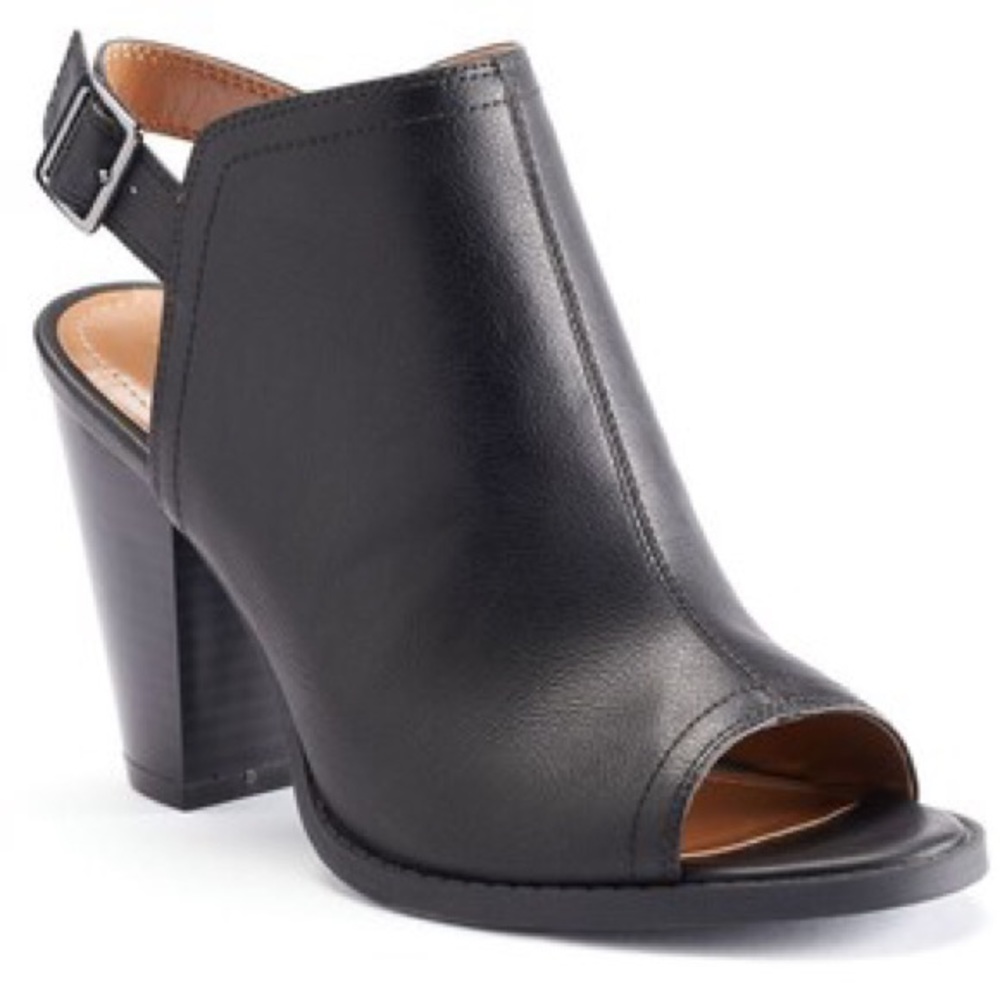 LC Lauren Conrad Peep-Toe Booties