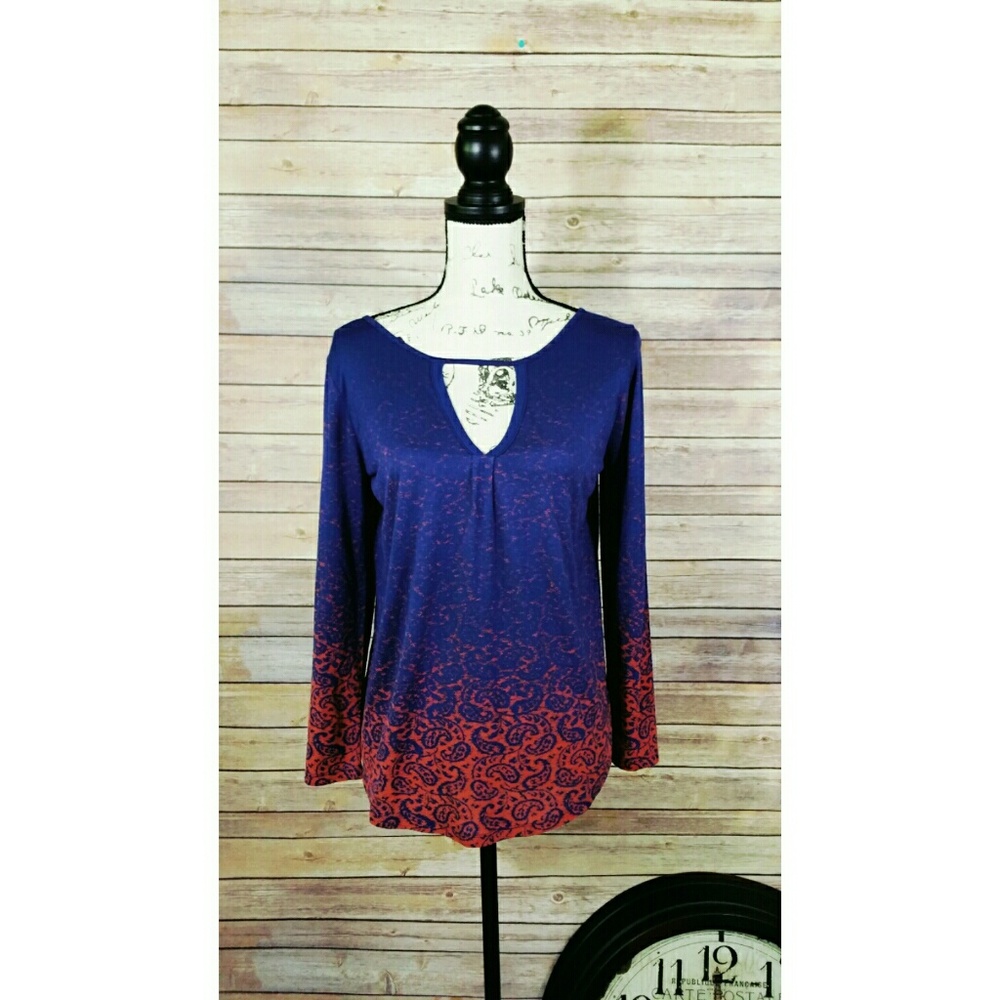 Lucky brand long sleeve blouse size small