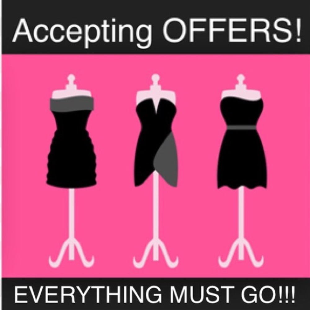 Everything in my closet must go