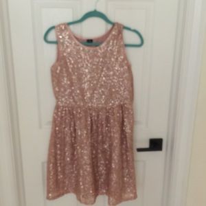 sparkly pink dress