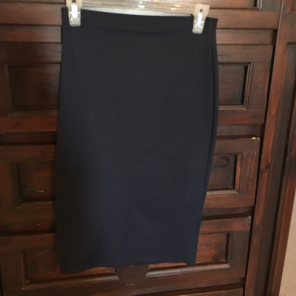 Zara Navy pencil skirt
