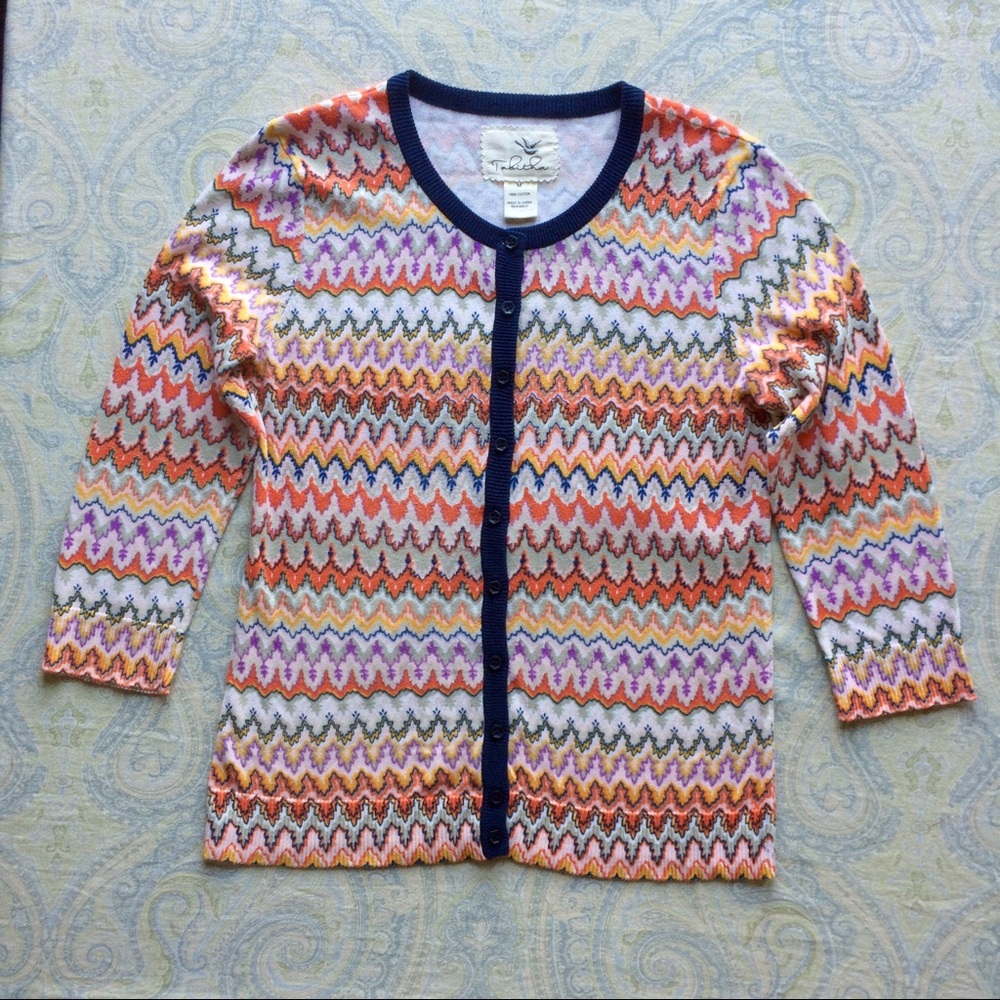 Anthropology Tabitha 100% cotton summer cardigan