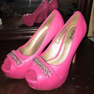 Hot pink heels