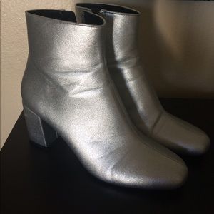 Zara silver boots
