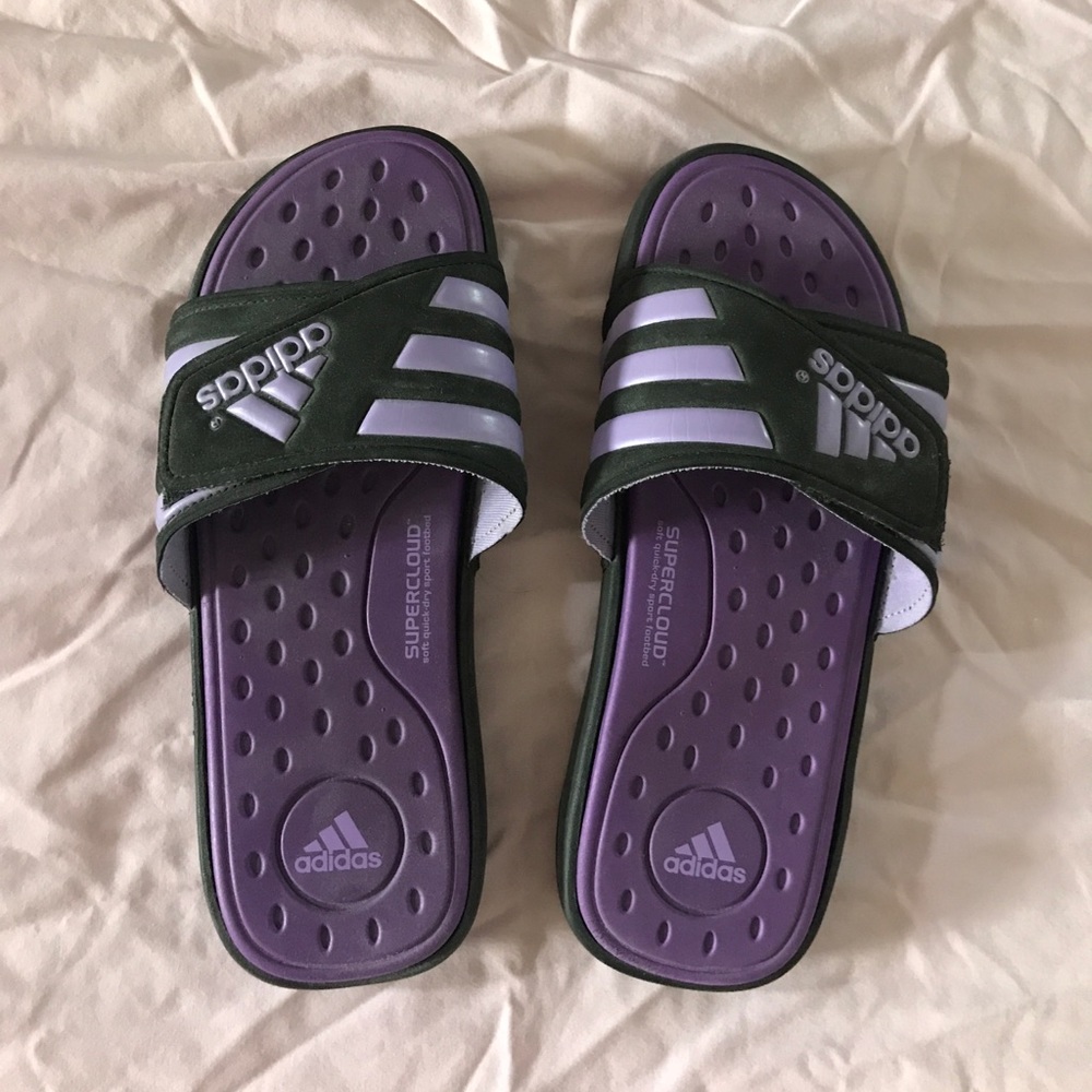 SuperCloud Adidas Purple Slides