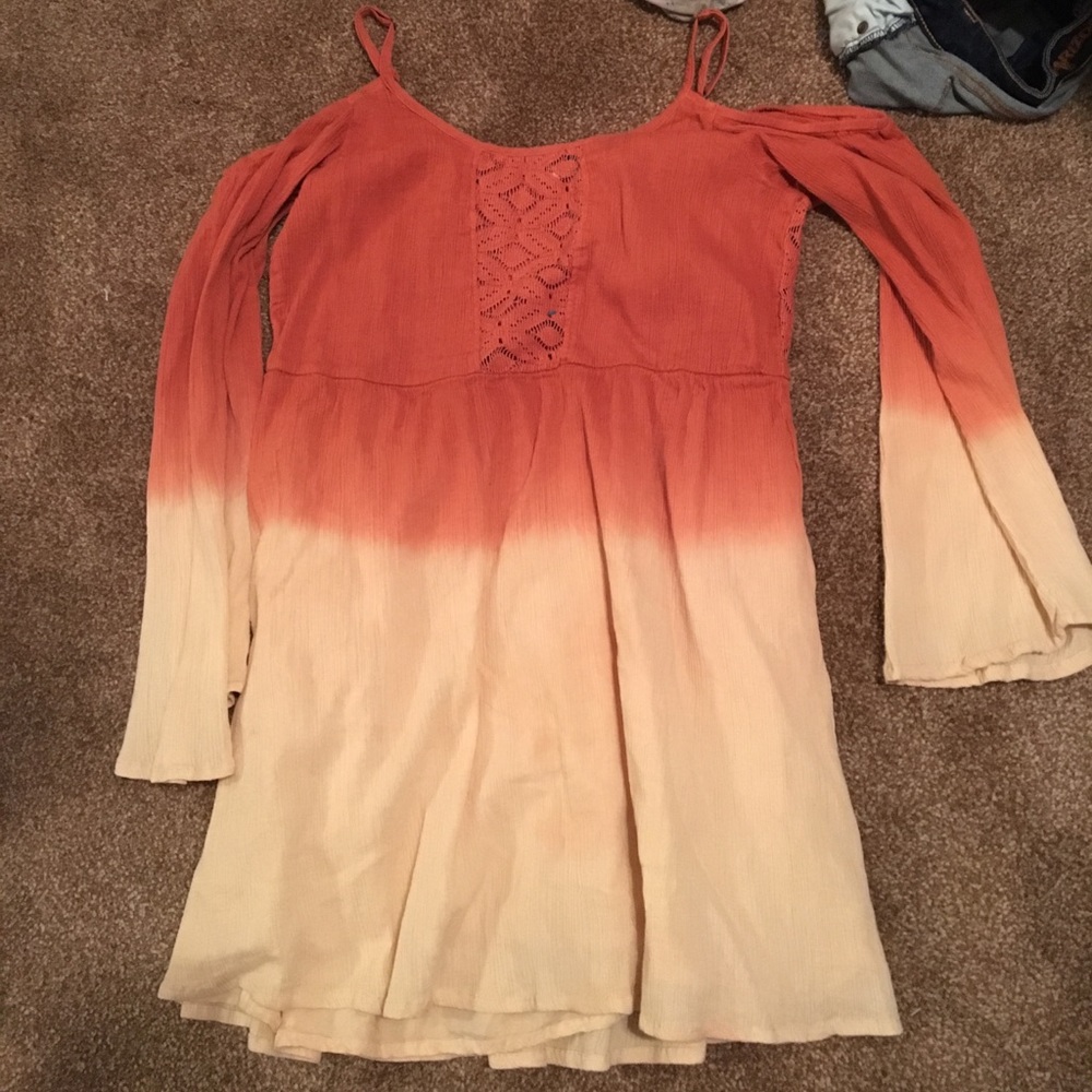Orange ombré dress