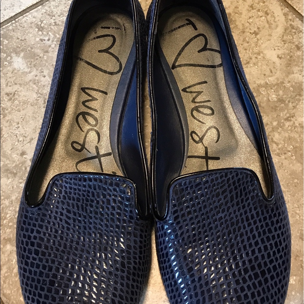 Blue Nine West Flats