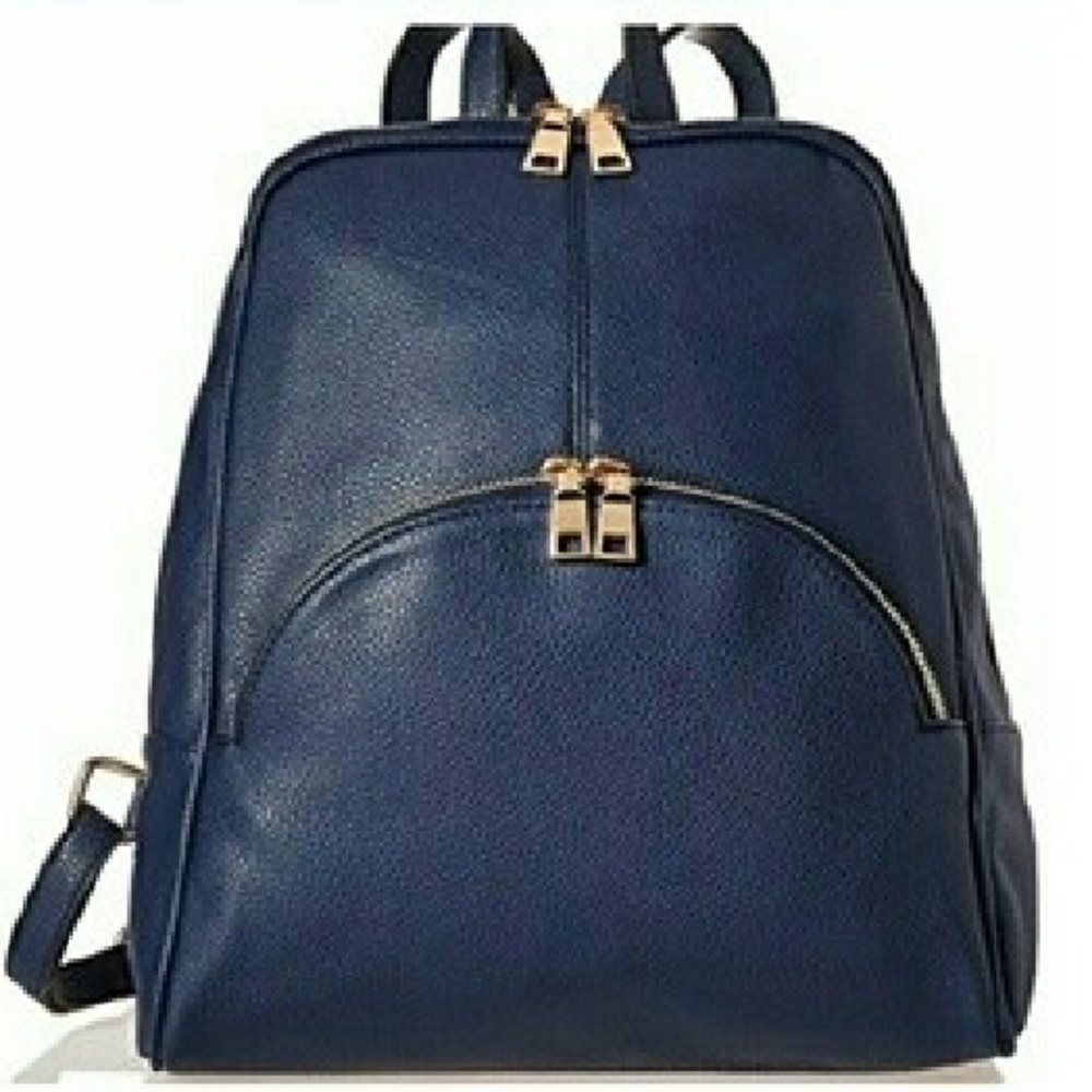 📮Sale📮Navy real leather backpack new!