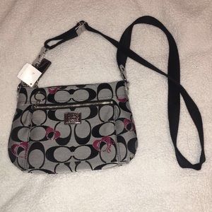 Coach Crossbody bag (black and silver)