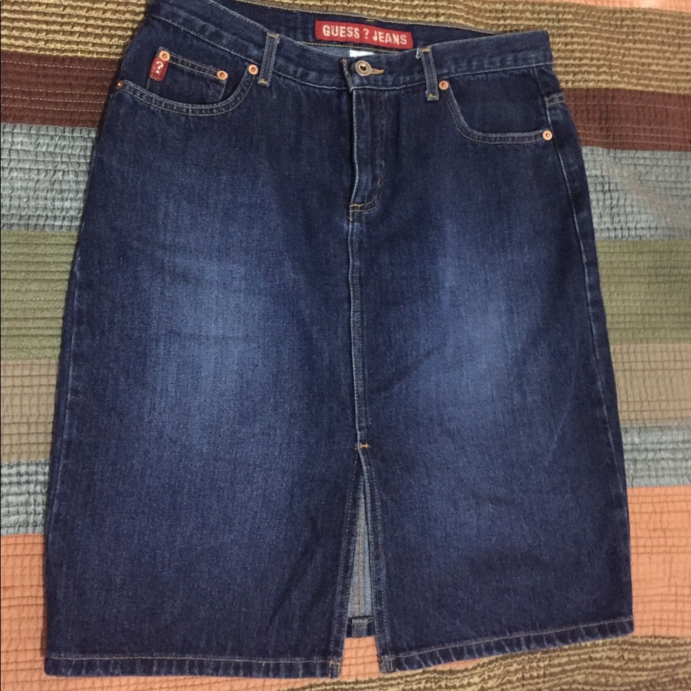 Guess jean skirt