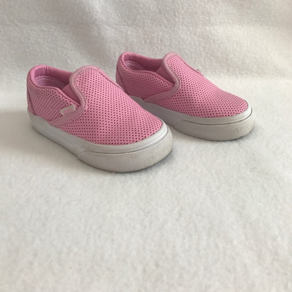 Vans Other - Vans Pink Slip Ons