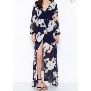 Brand New L'Atiste Navy Floral Maxi Dress