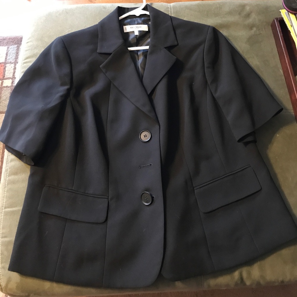 Jones studio lined short-sleeved jacket