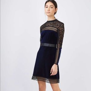 Topshop Velvet Lace Dress
