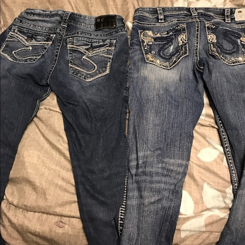 Silver jeans