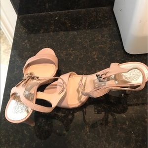 Nudish pink high heels