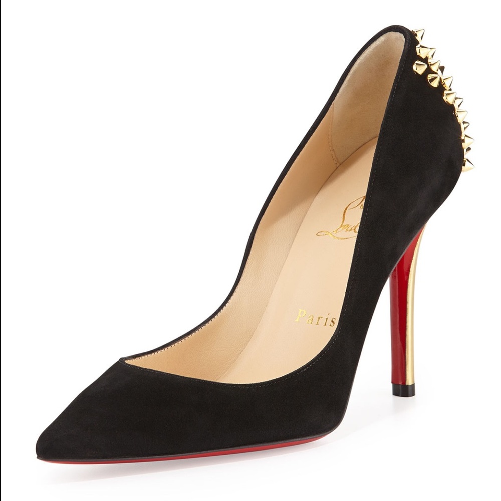 Christian louboutin Suede Spike heels 39.5 SALE!