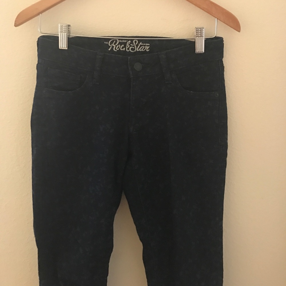 Old Navy rockstar jeans (flower print)