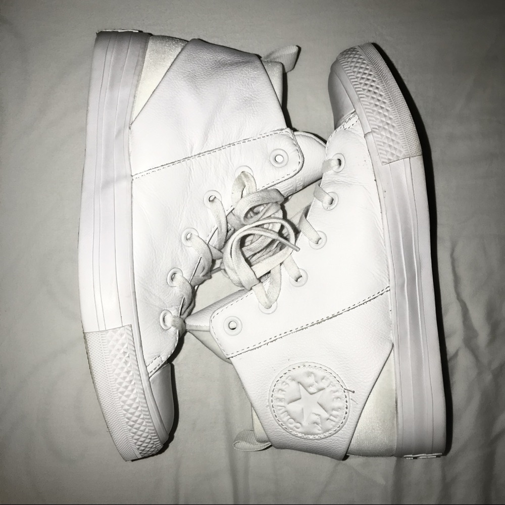 White Hi-top Converse Sneakers