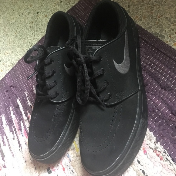 nike sb zoom stefan janoski mono black & anthracite skate shoes