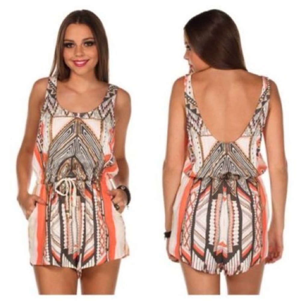 MinkPinl Aztec print romper - Brand new