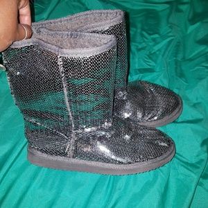 Sequined boots