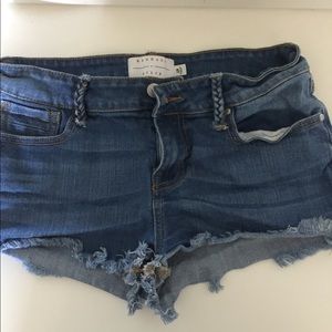 Denim shorts