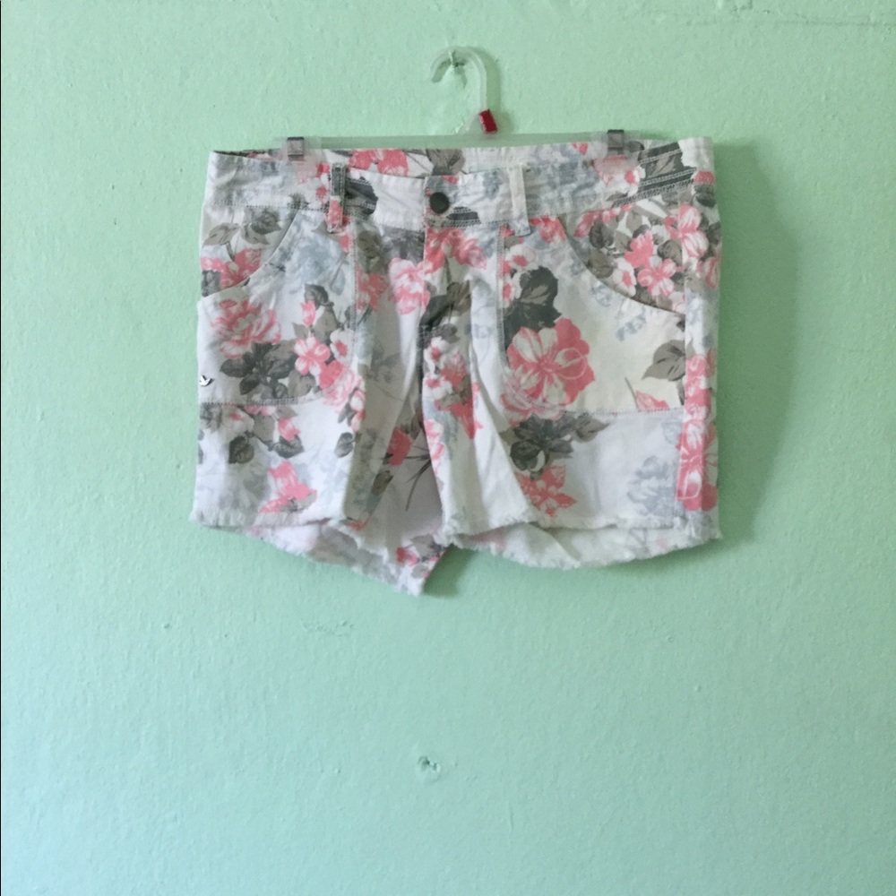 Floral Denim Shorts