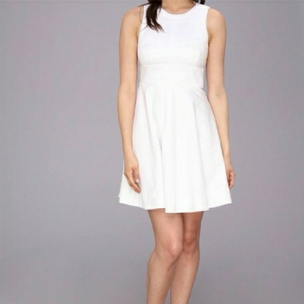 NWT French Connection White Fit & Flare Dress