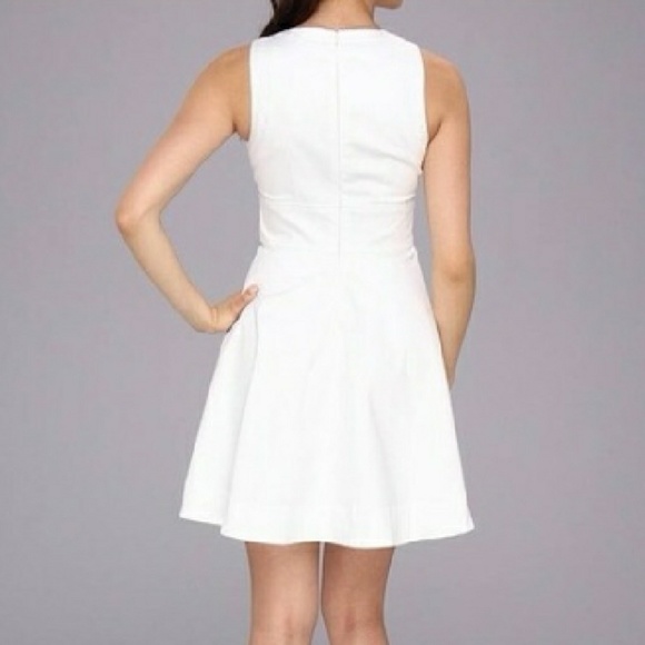 NWT French Connection White Fit & Flare Dress - Picture 3 of 3