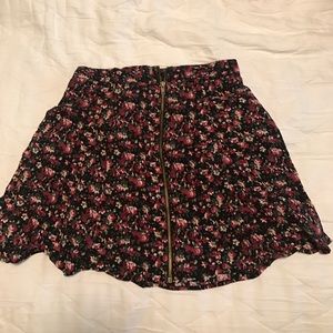 Urban outfitters floral mini skirt