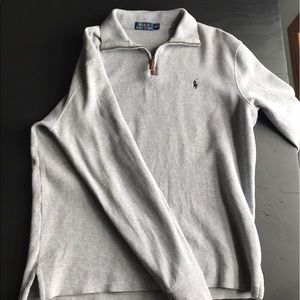 Men's Polo Quarter Zip Pullover