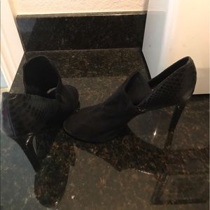 Black ankle booties