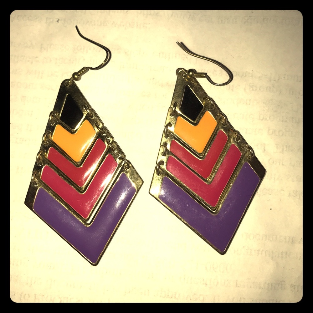 Enamel earrings