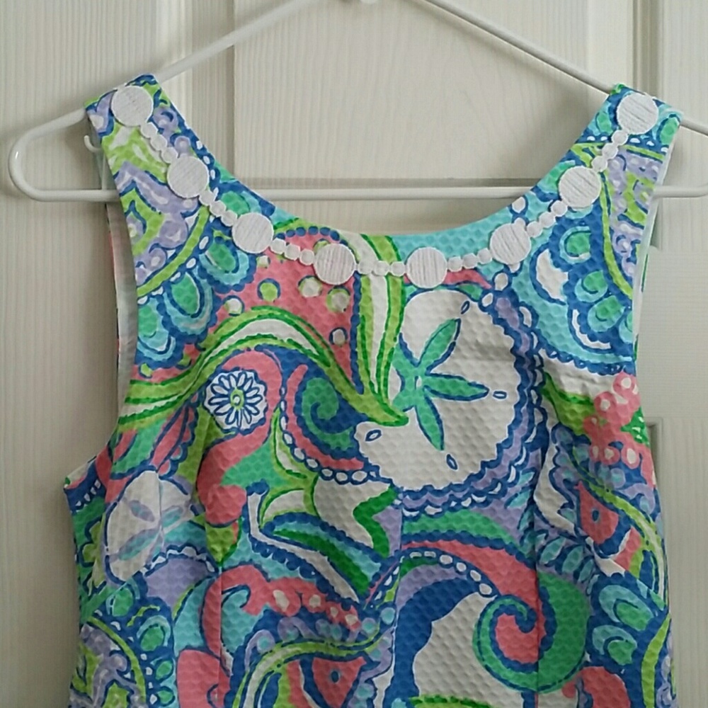 SOLD Lilly Pulitzer Conch Republic Shift Dress 8 - Picture 1 of 8