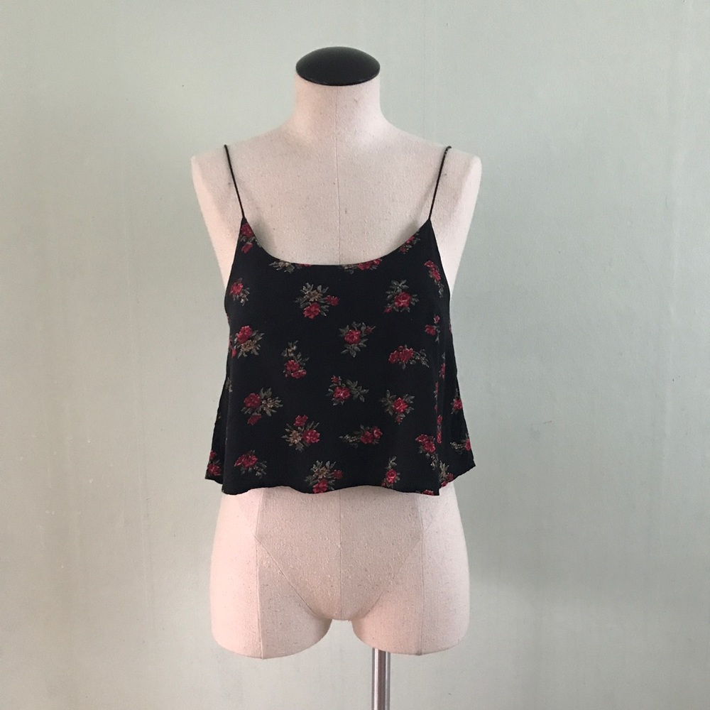 Brandy Melville cropped rose tank