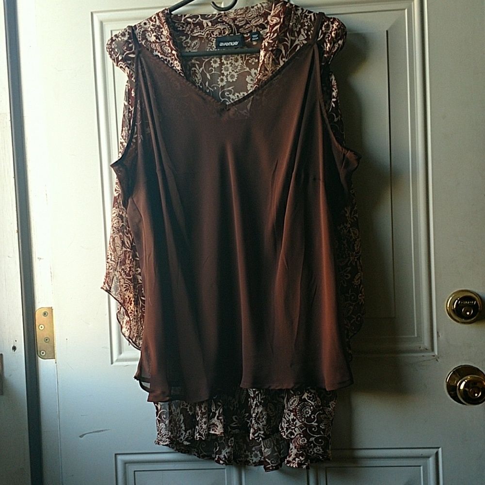 Sheer top with cami