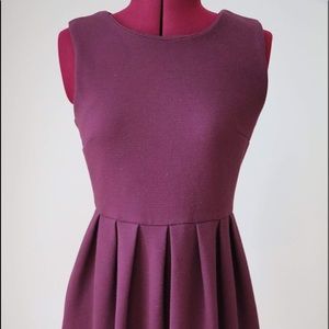 🌸Plum Pleated Dress🌸