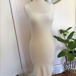 Free People knit midi dress with slits